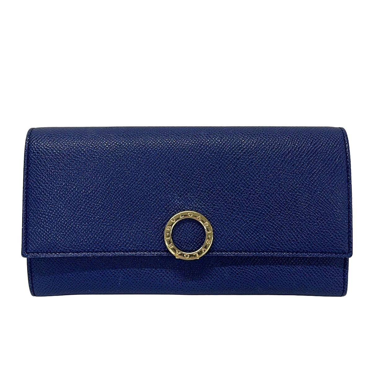 BVLGARI(ブルガリ) 長財布美品 ブルガリブルガリ ブルー レザー