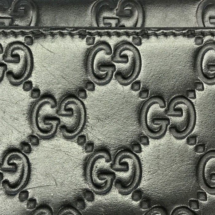 GUCCI グッチ GGシグネチャー DORIAN 長財布 メンズ 2つ折り レザー