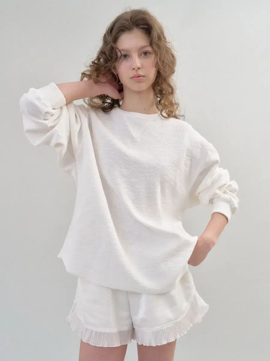 HETHERMENT mermaid lace shorts (white)