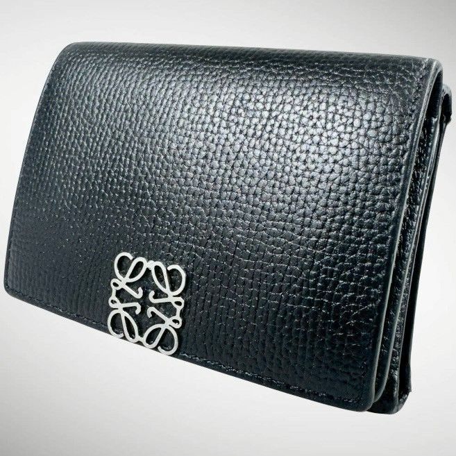 美品】LOEWE ロエベ アナグラム トライフォールド Wホック コンパクト
