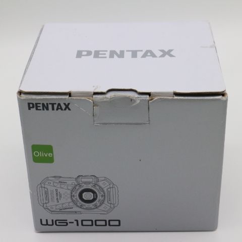 良品】PENTAX ペンタックス WG-1000 オリーブ 本格防水デジタルカメラ 