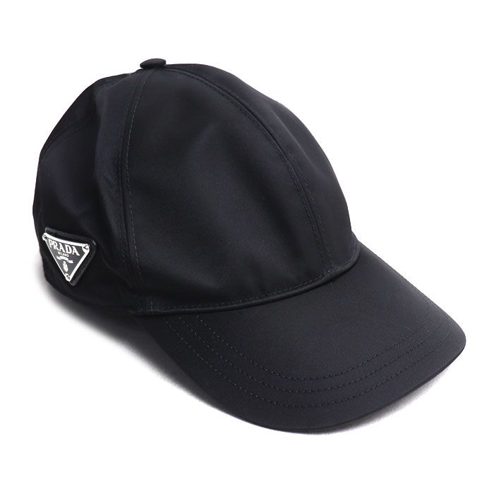 PRADA プラダ Re-Nylon ベースボールキャップ キャップ ブラック 2HC274 2DMI F0002 M ユニセックス 中古
