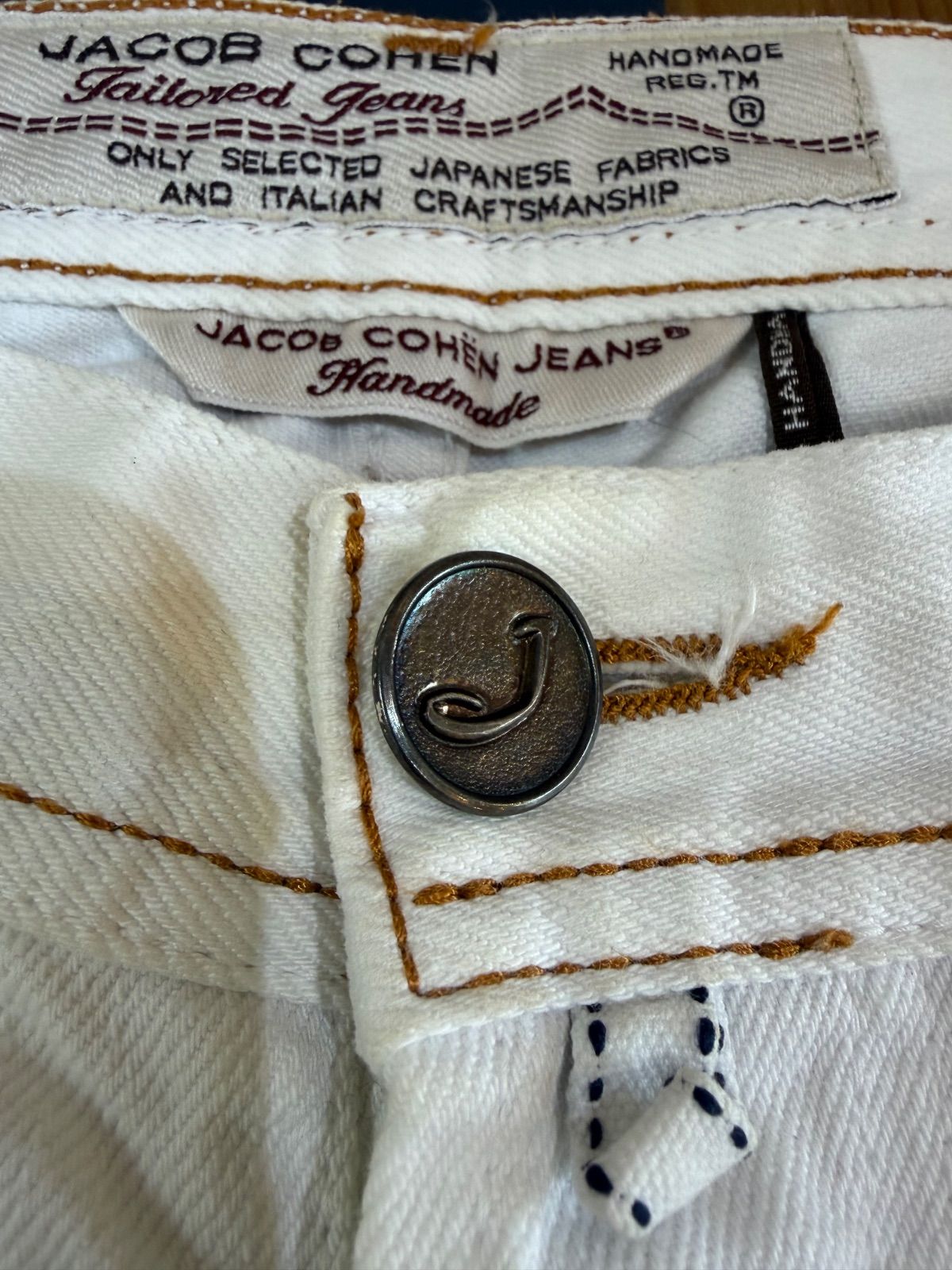 美品】JACOB COHEN ヤコブコーエン ホワイトデニム パンツ イタリア製