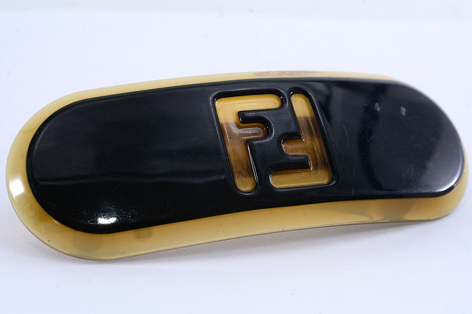FENDI フェンディ バレッタ 髪留め ヘアクリップ FFロゴ ズッカ柄