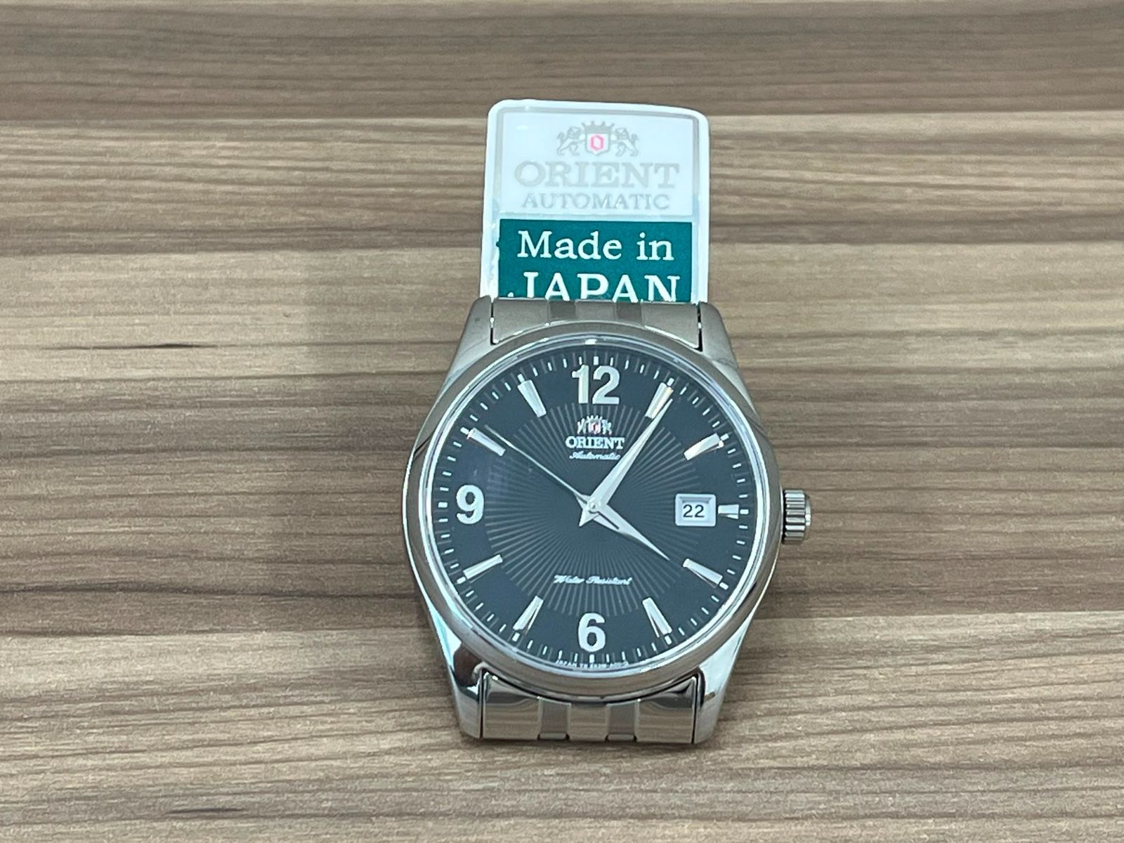 未使用保管品】ORIENT オリエント 自動巻き メンズ 腕時計 ブラック