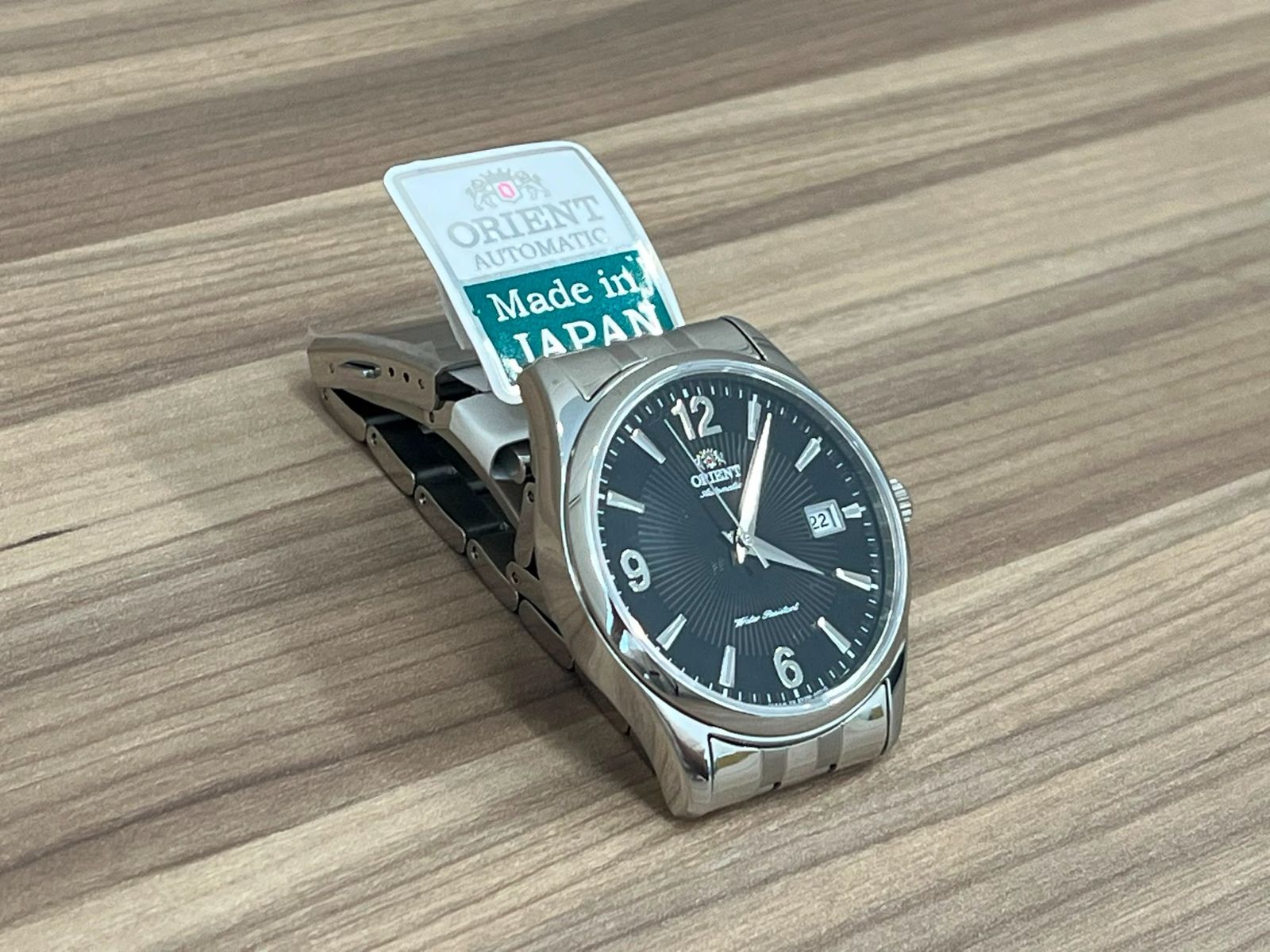 未使用保管品】ORIENT オリエント 自動巻き メンズ 腕時計 ブラック