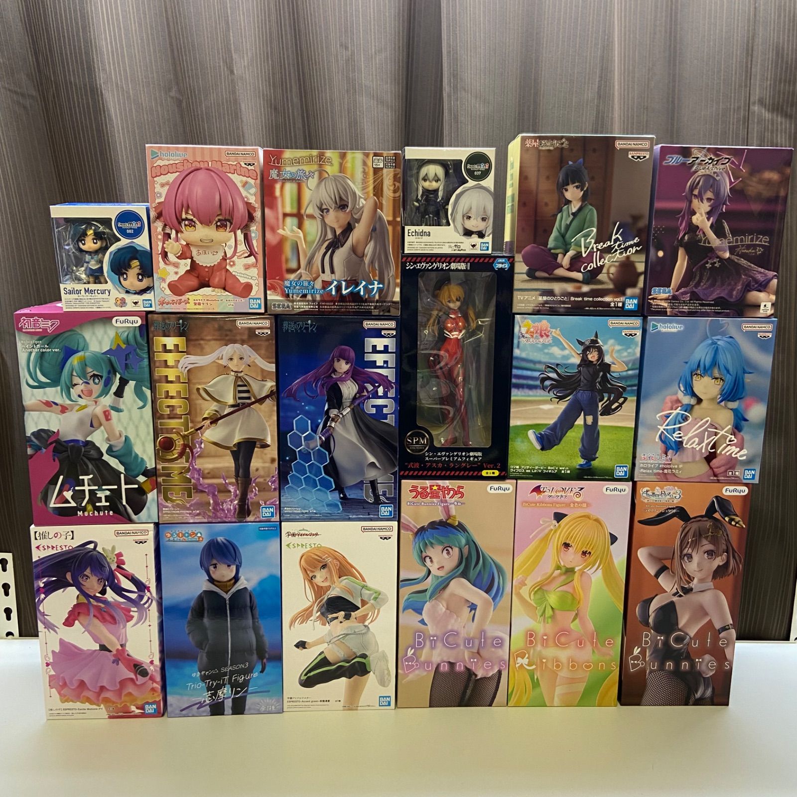 美少女　プライズ　フィギュアーツミニ　フィギュア　まとめ　18点　ライザ　エヴァ　薬屋の独り言　ブルーアーカイブ　ホロライブ　フリーレン（ME27-4858）