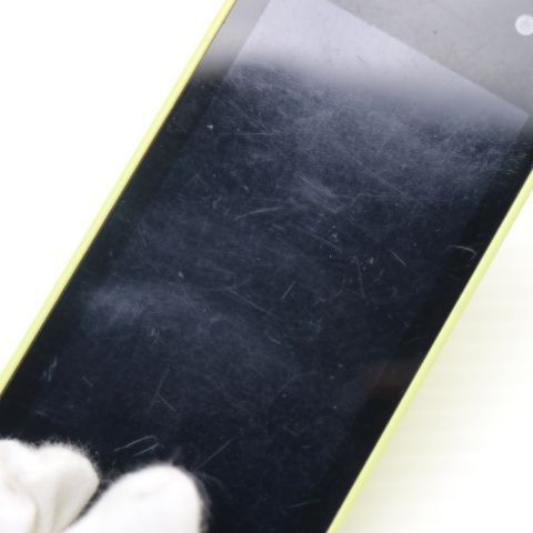 良品中古 KY-41C キッズケータイ イエロー DoCoMo スマホ 京セラ 即日