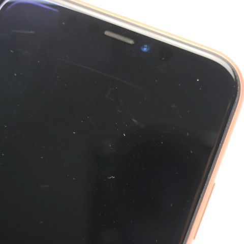 超美品 SIMフリー iPhoneXR 128GB コーラル ピンク スマホ 白ロム 即日