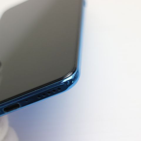 新品同様 SIMフリー HUAWEI P30 lite ピーコックブルー スマホ 本体 白