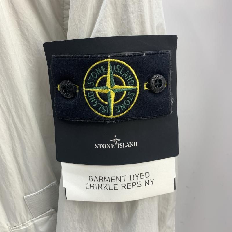 中古】STONE ISLAND CRINKLE REPS R-NY JACKET サイズM ホワイト