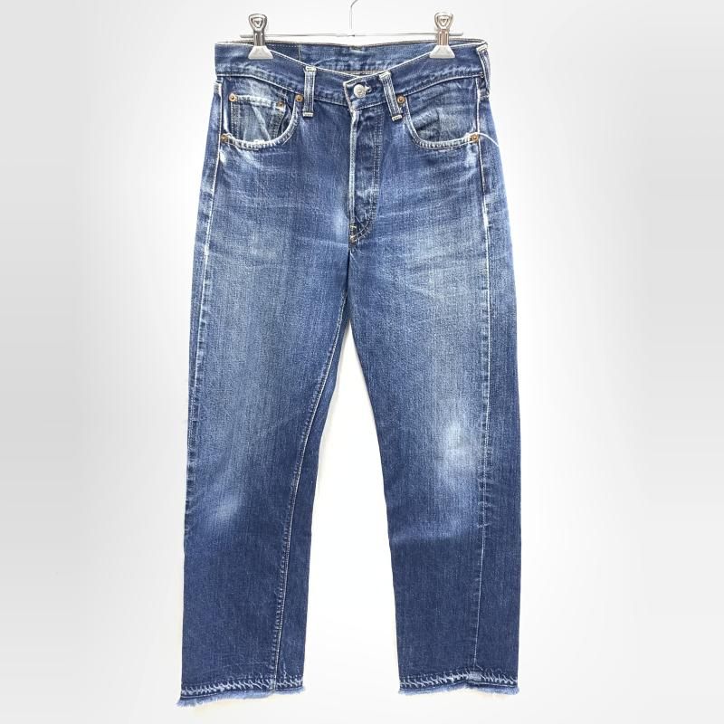 中古】60s～ LEVI'S 501 BIGE後期 不均等V 平行ステッチ W28