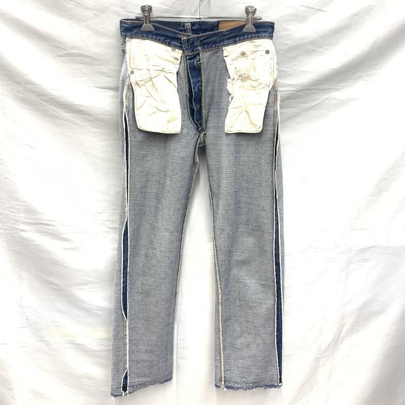 中古】60s～ LEVI'S 501 BIGE後期 不均等V 平行ステッチ W28