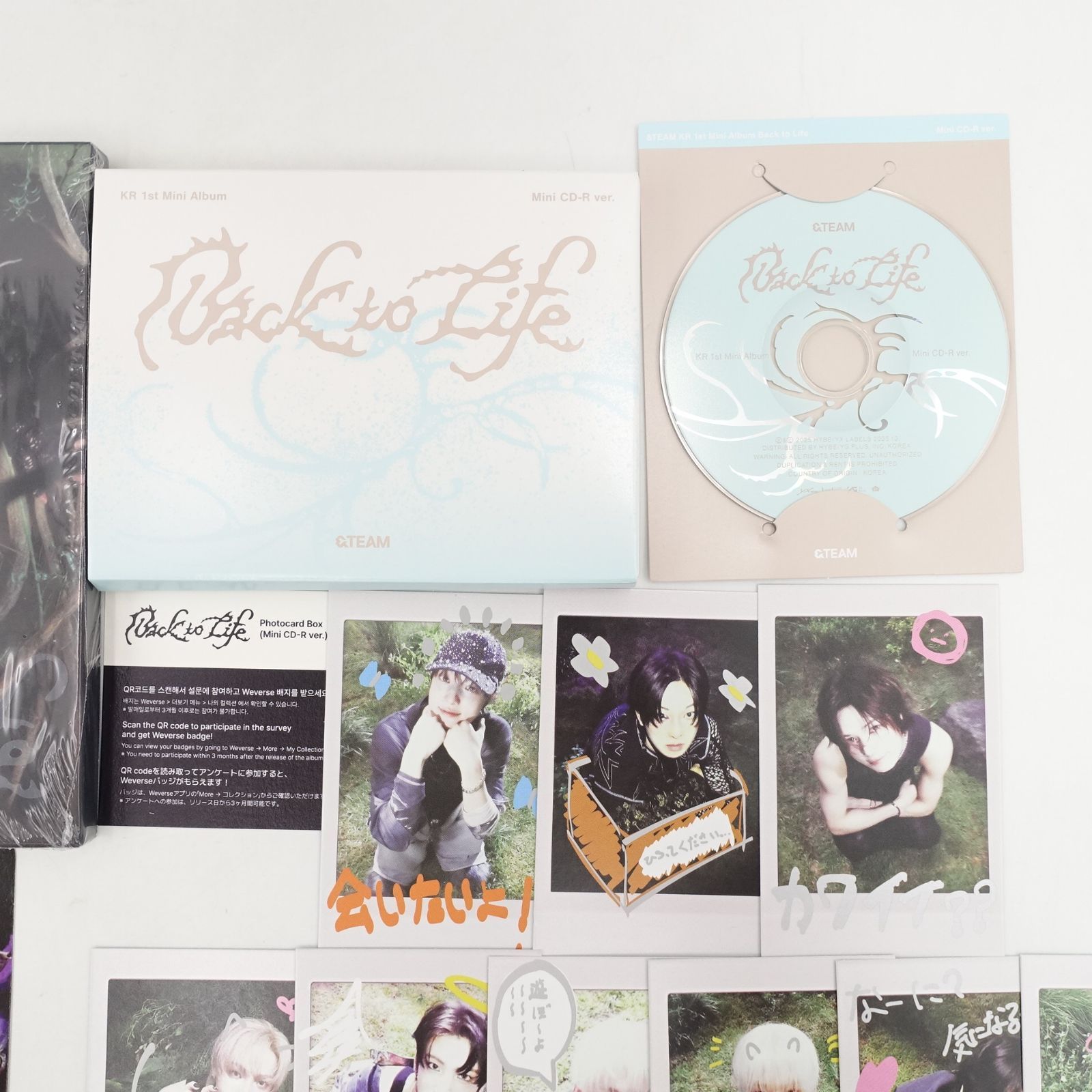 &TEAM フウマ Back to Life ソロ盤 アルバム 未開封 mini CD-R 盤 開封