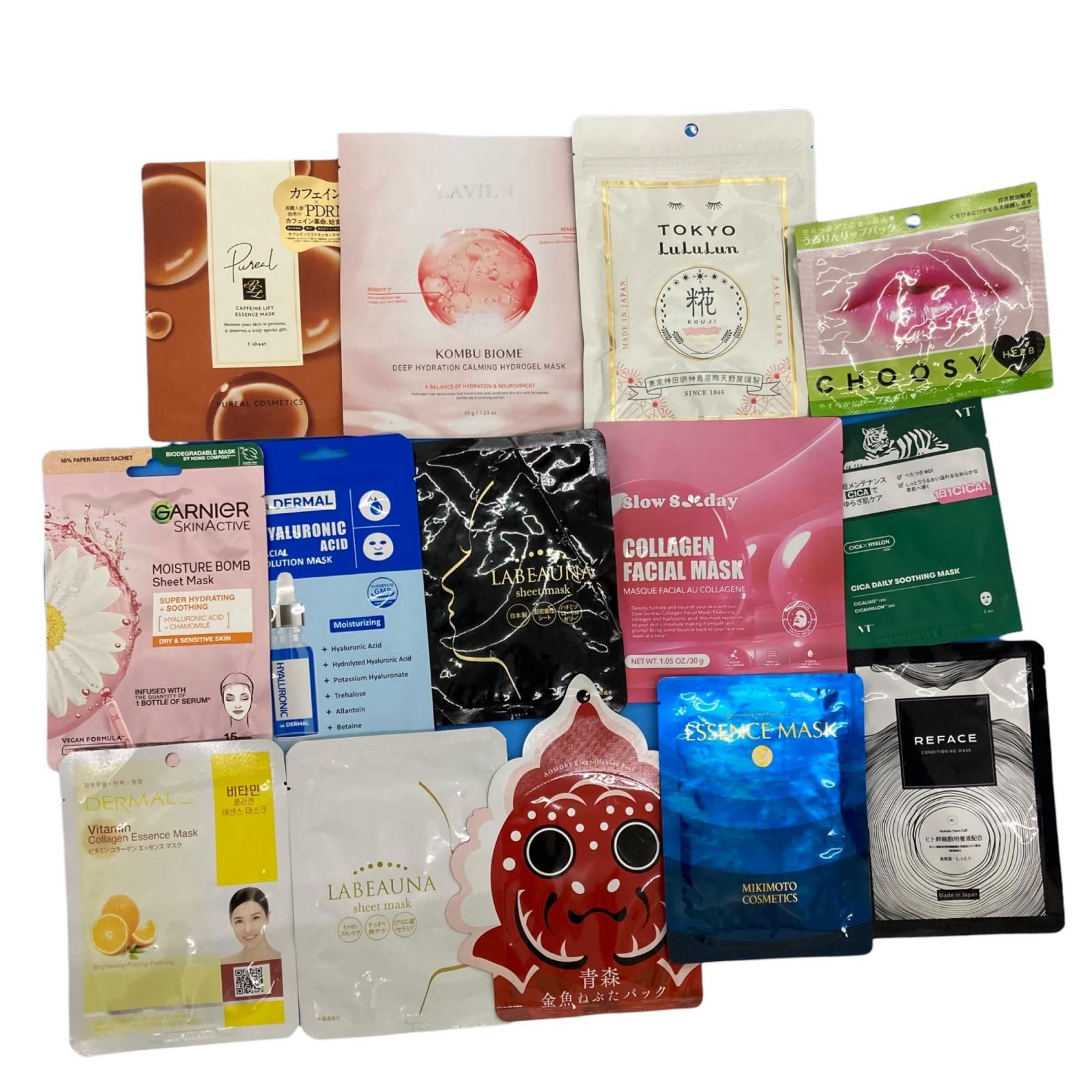 186001 訳アリ品 【大量】フェイスパック まとめ売り CICA KogaO+ など 