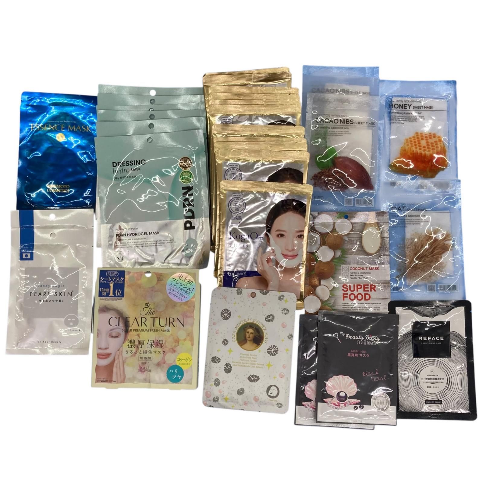 186001 訳アリ品 【大量】フェイスパック まとめ売り CICA KogaO+ など 
