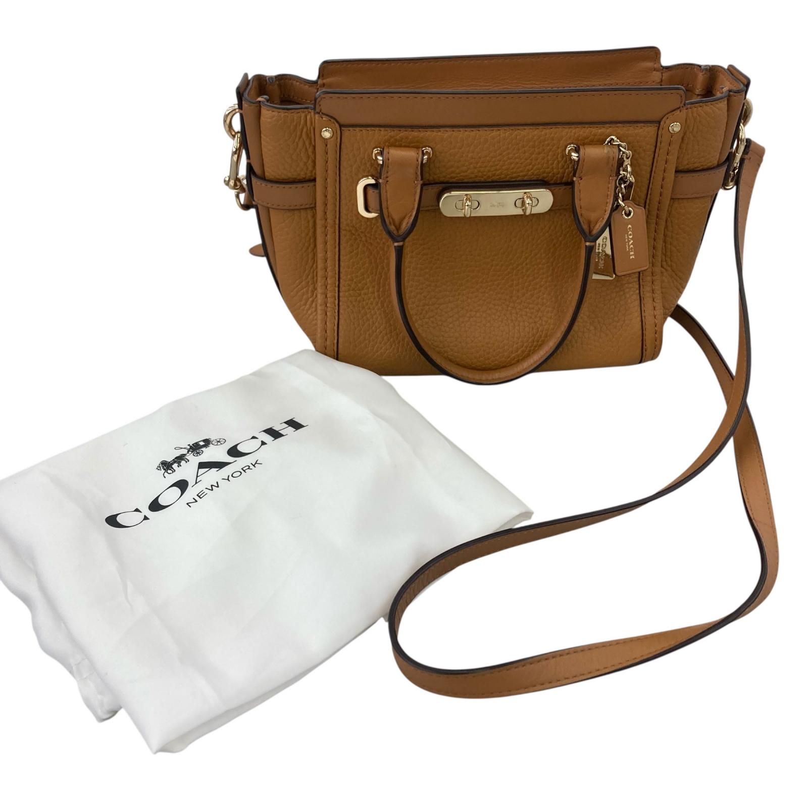 186005 現状品 COACH コーチ スワッガー 2way レザー ゴールド金具