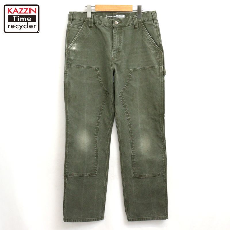 Carhartt ダブルニーダックパンツ　サイズ34相当 00s Carhartt ダブルニー ダック ペインターパンツ メンズ 表記34×32