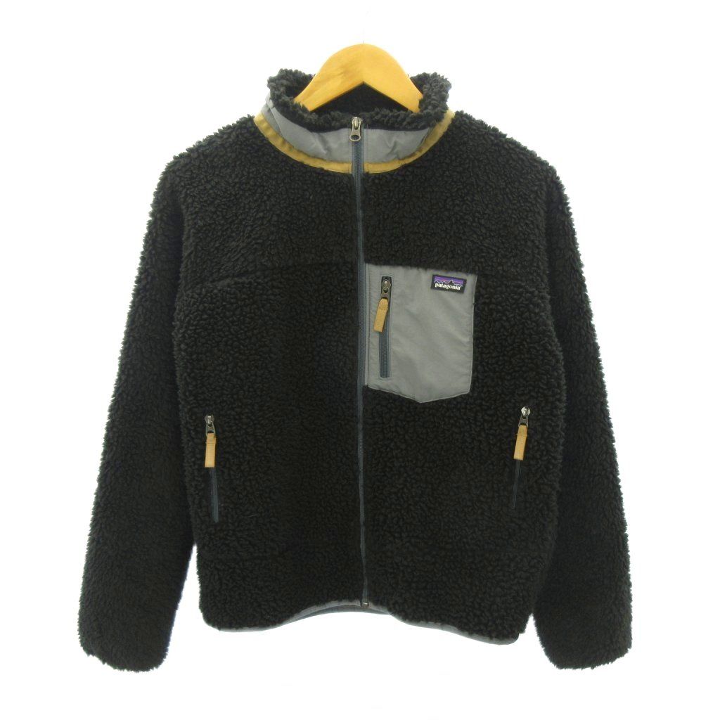 パタゴニア Patagonia 美品 23AW クラシックレトロX フリースジャケット ブルゾン ジップアップ XXL 黒 ブラック STY65625FA23 0702