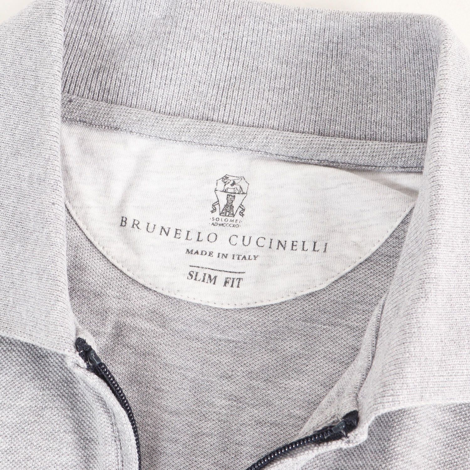 BRUNELLO CUCINELLI ブルネロクチネリ ポロシャツ グレー サイズ:S