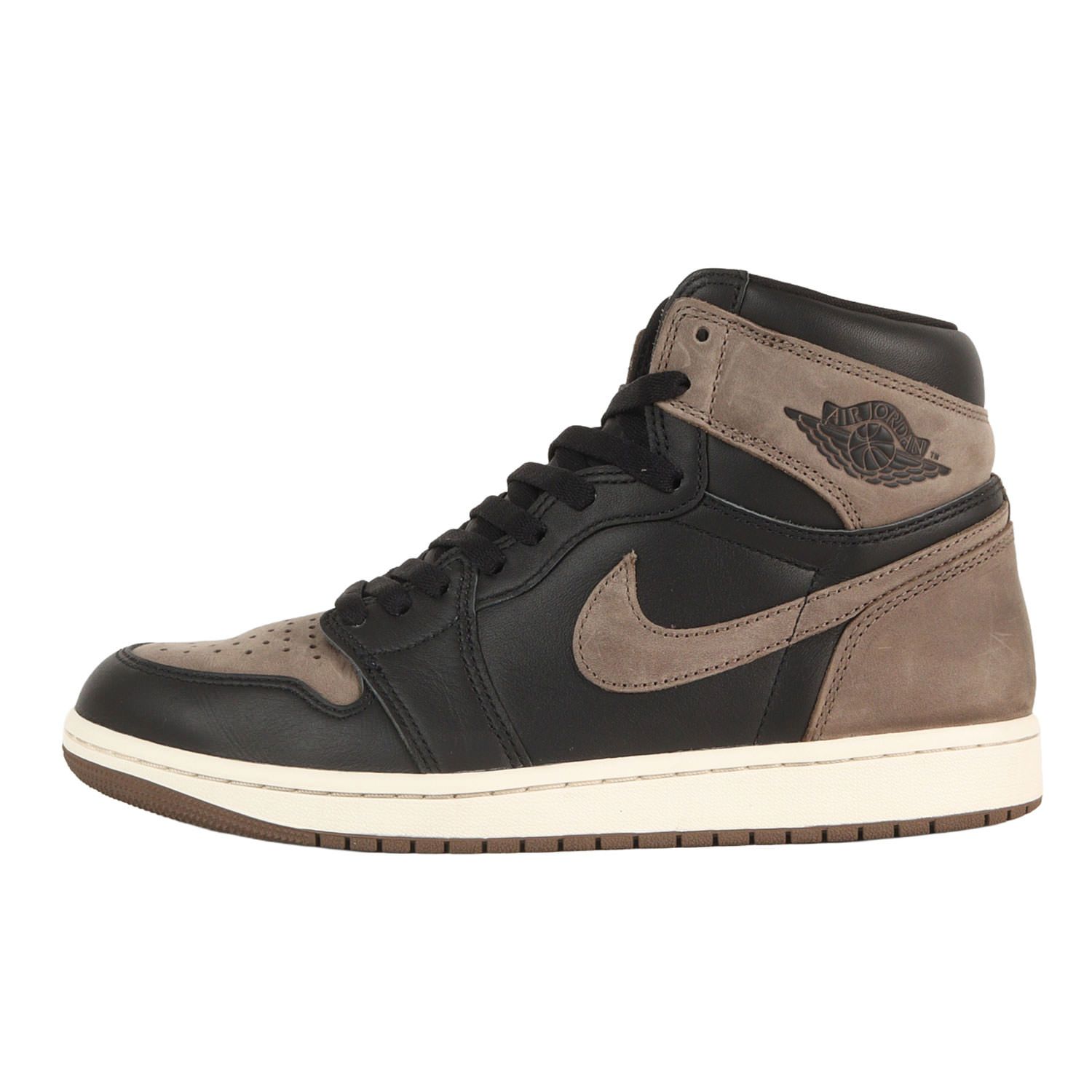 NIKE ナイキ サイズ:US9(27.0cm) AIR JORDAN 1 RETRO HIGH OG PALOMINO DZ5485-020 エアジョーダン1 ハイ ブラック メタリックゴールド パロミノ ハイカット スニーカー シューズ【メンズ】【中古】