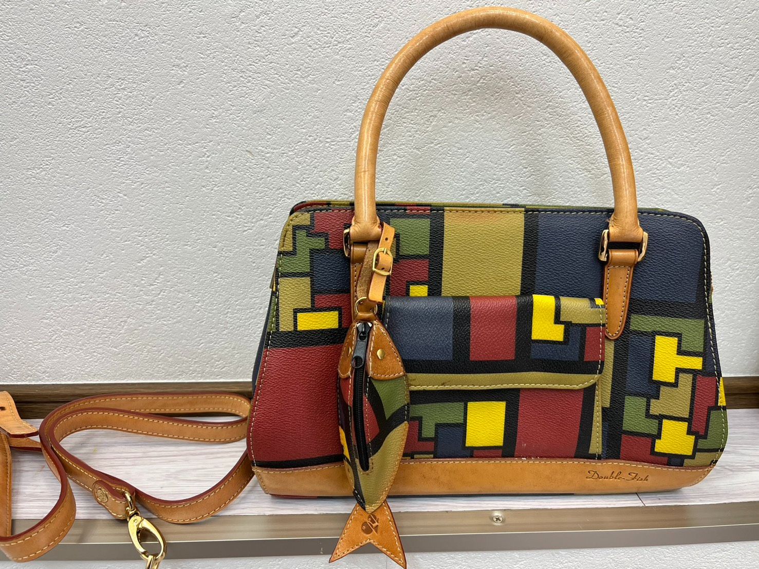 ダブルフィッシュ Double Fish 2WAY ハンドバッグ ショルダーバッグ