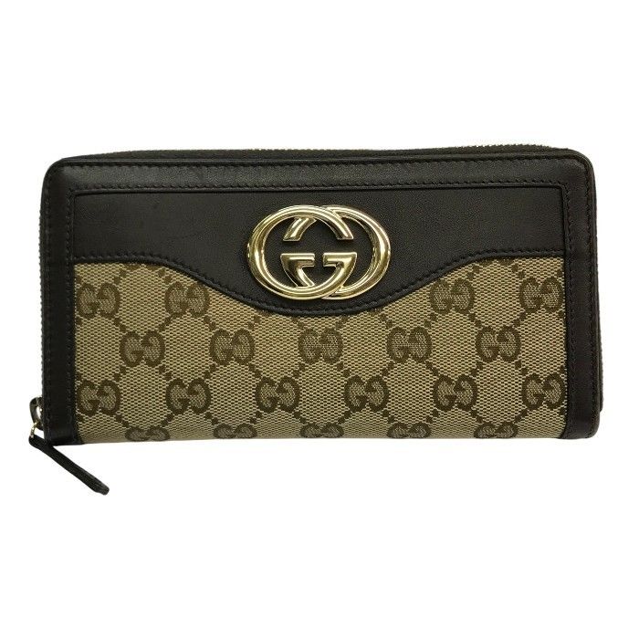 GUCCI グッチ GGキャンバス SUKEY 長財布 ユニセックス ラウンド