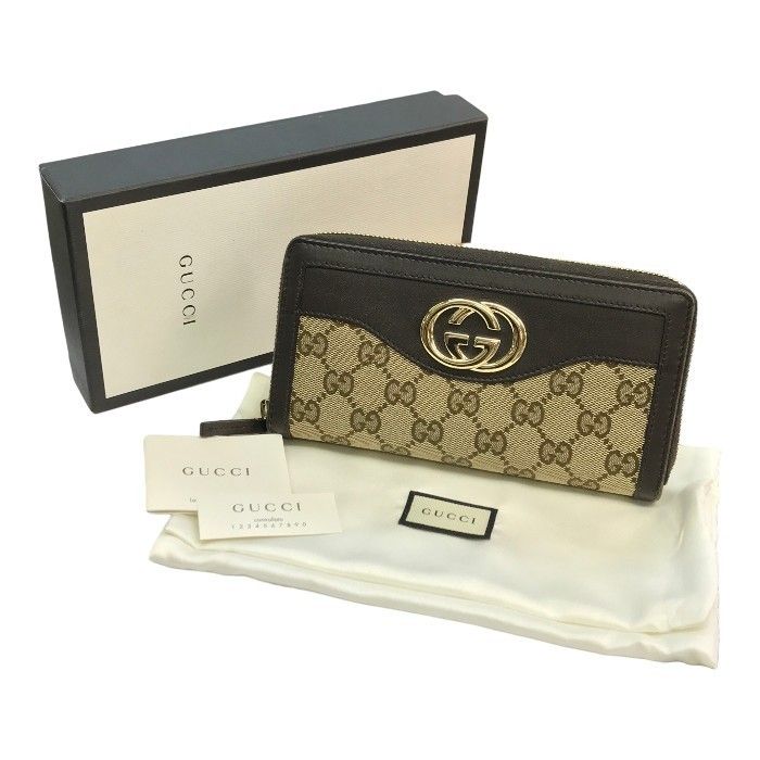GUCCI グッチ　長財布　スーキー　ラウンドジップ　インターロッキング　GG GUCCI グッチ GGキャンバス SUKEY 長財布 ユニセックス ラウンド