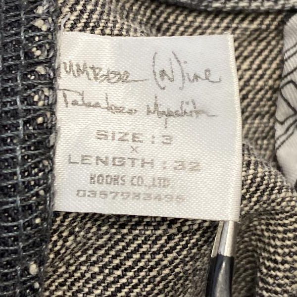 中古】NUMBER(N)INE 04AW GIVE期 ワッペン フレアデニム ブラック 3×32