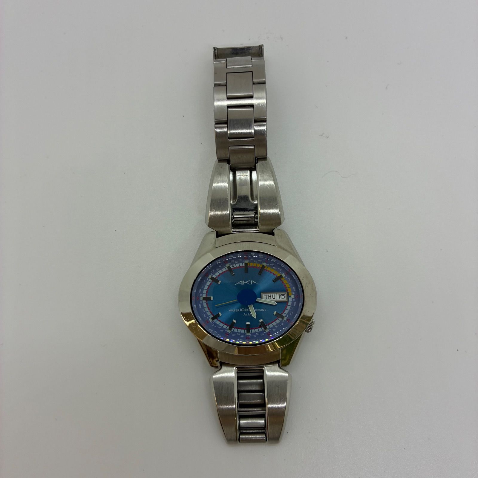 SEIKO ALBA アルバ AKA アカ V743-5A10 デイデイト AKA アルバ SEIKO セイコー V743-5A10 ALBA 3針デイデイト 腕時計