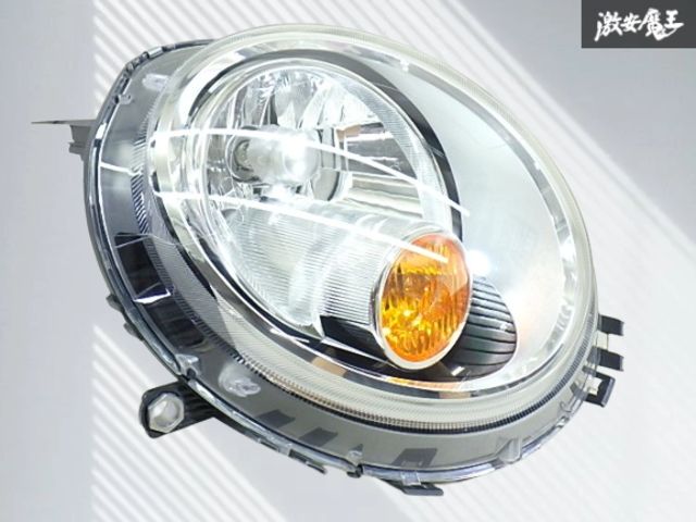 【割れ無し！】BMW 純正 R55 MINI ミニクーパー ハロゲン ヘッドライト ヘッドランプ レンズ 右 右側 運転席側 0 301 225 702 即納 棚