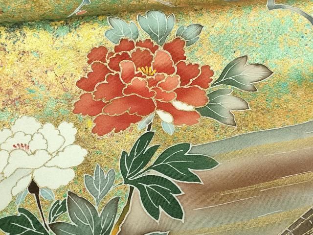 MOH0-0295 豪華黒留袖 作家物 流水花鳥文 金彩 正絹 逸品 - メルカリ