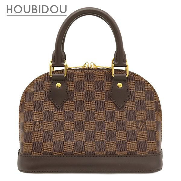 ルイヴィトン LOUIS VUITTON 2WAYバッグ アルマBB ダミエキャンバス ダミエエベヌ ゴールド金具 茶 ショルダーバッグ ハンドバッグ N41221 RFID【中古】