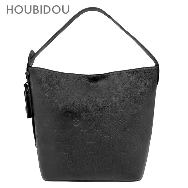 ルイヴィトン LOUIS VUITTON トートバッグ オール イン GM モノグラムアンプラント ブラック ゴールド金具 黒 ポーチ付き M13044 RFID【中古】