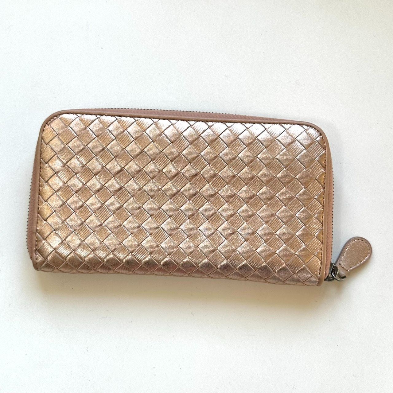ボッテガヴェネタ BOTTEGA VENETA 長財布 イントレチャート メタリック