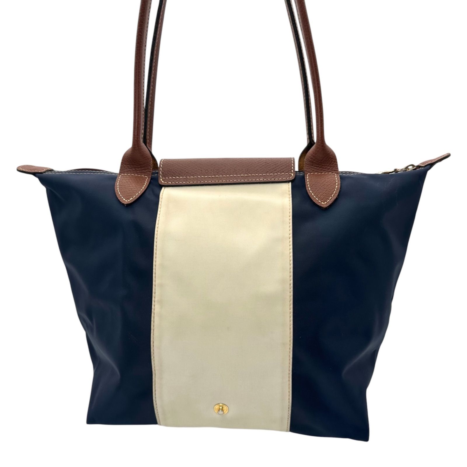 B5804】 Longchamp ロンシャン ルプリアージュ トートバッグ ネイビー 