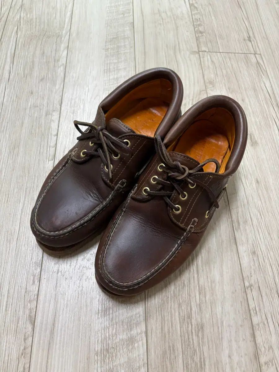 Timberland ティンバーランド 3アイ ボートシューズ ブラウン 265