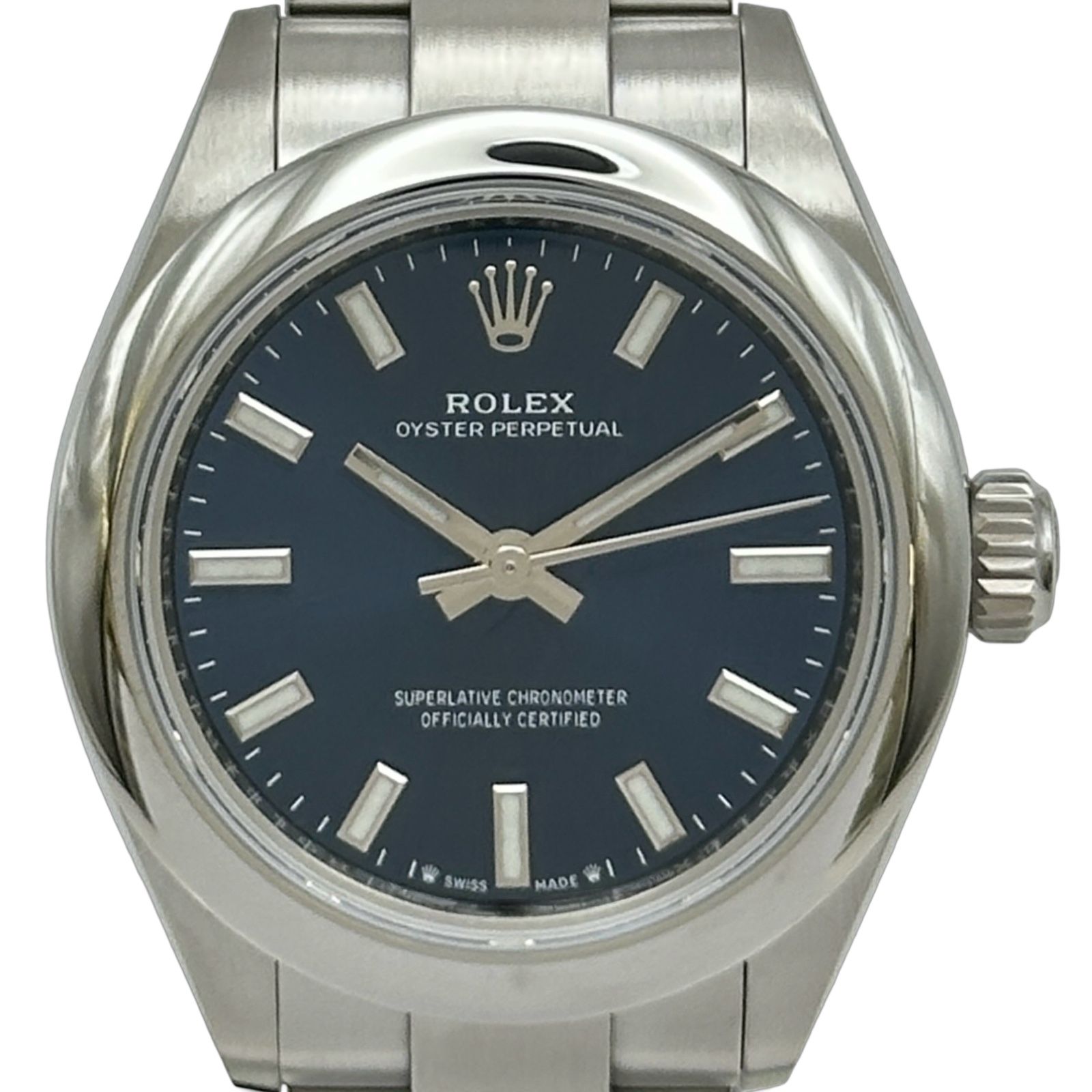 ロレックス ROLEX オイスターパーペチュアル28 276200 ブルー ステンレススチール 自動巻き レディース 腕時計