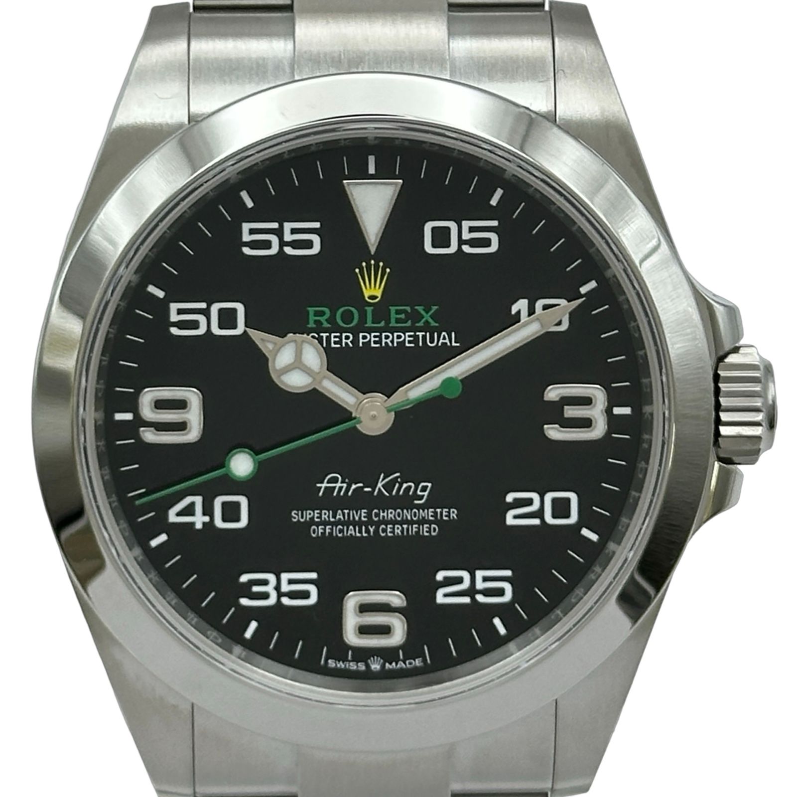 ロレックス ROLEX エアキング 126900 ブラック ステンレススチール 自動巻き メンズ 腕時計