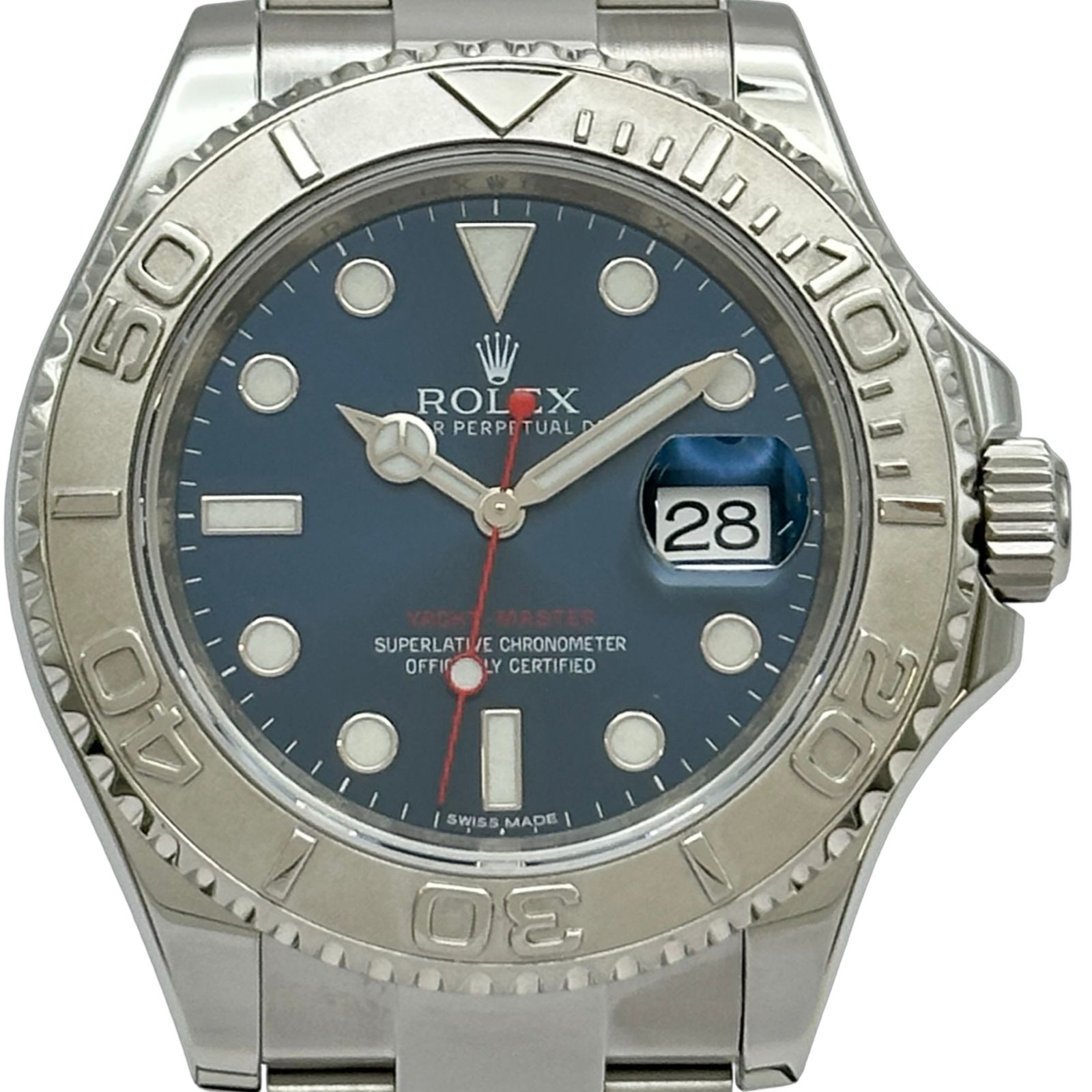 ロレックス ROLEX ヨットマスター40 116622 ブルー プラチナ/ステンレススチール 自動巻き メンズ 腕時計