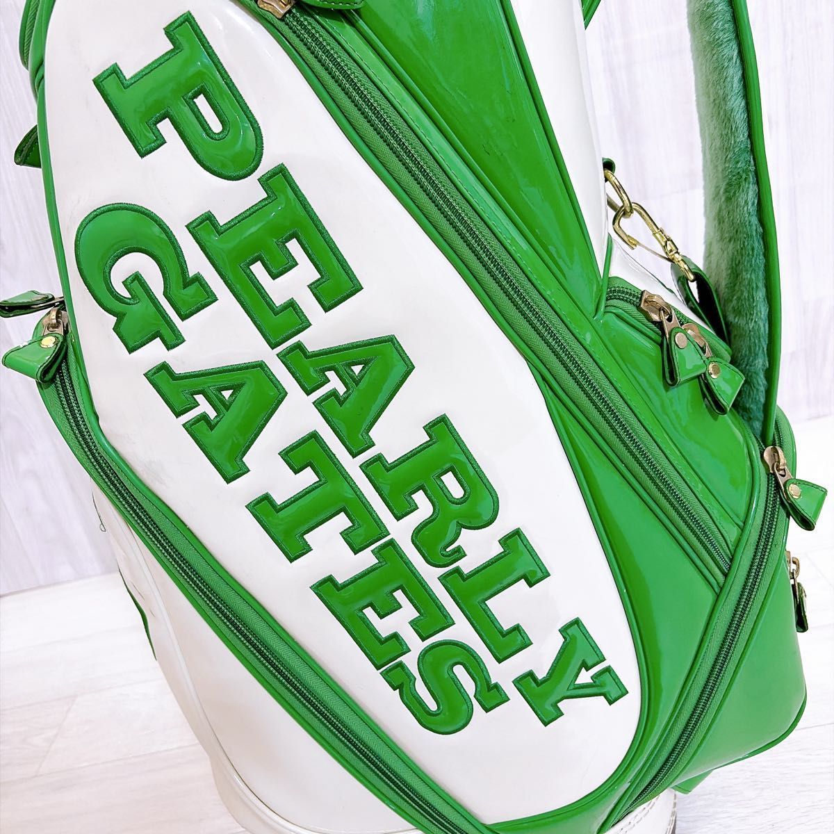 PEARLY GATES パーリーゲイツ キャディバッグ ゴルフバッグ エナメル 6