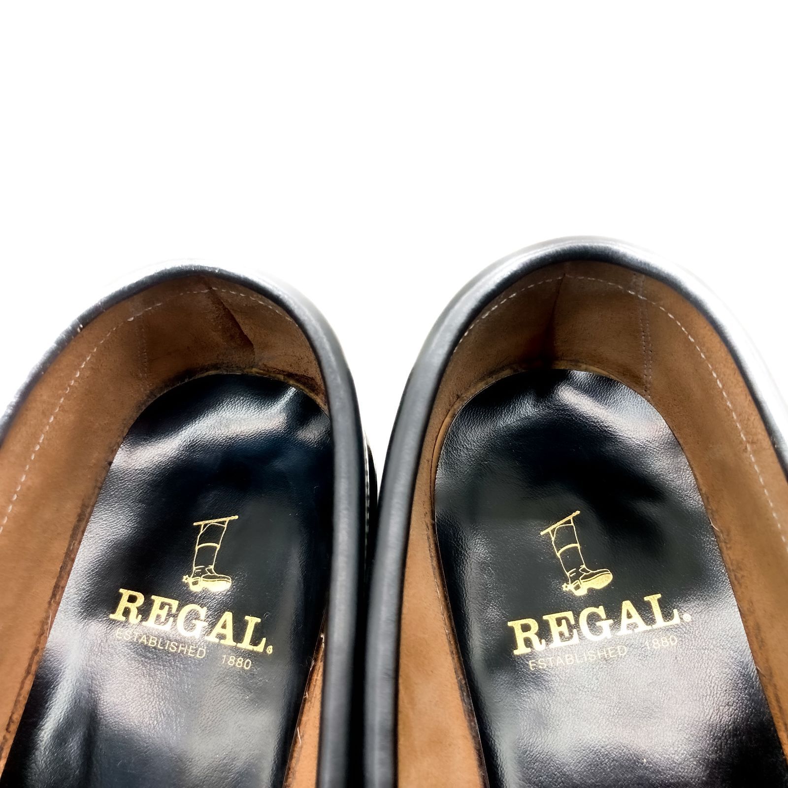 REGAL リーガル コインローファー ビーフロール 2177 黒 ブラック 25.5