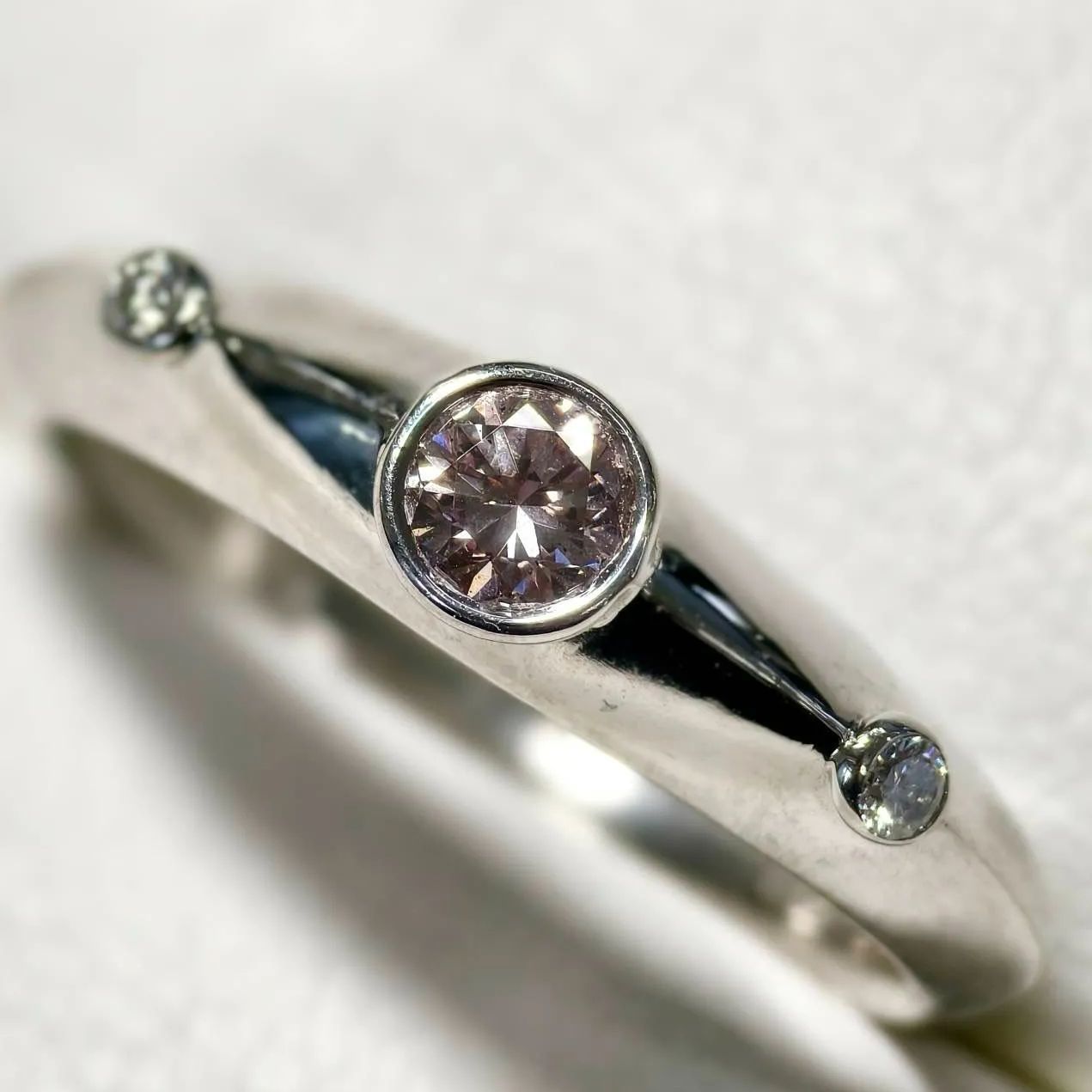 0.219ct ピンク ダイヤモンド リング プラチナ PT900