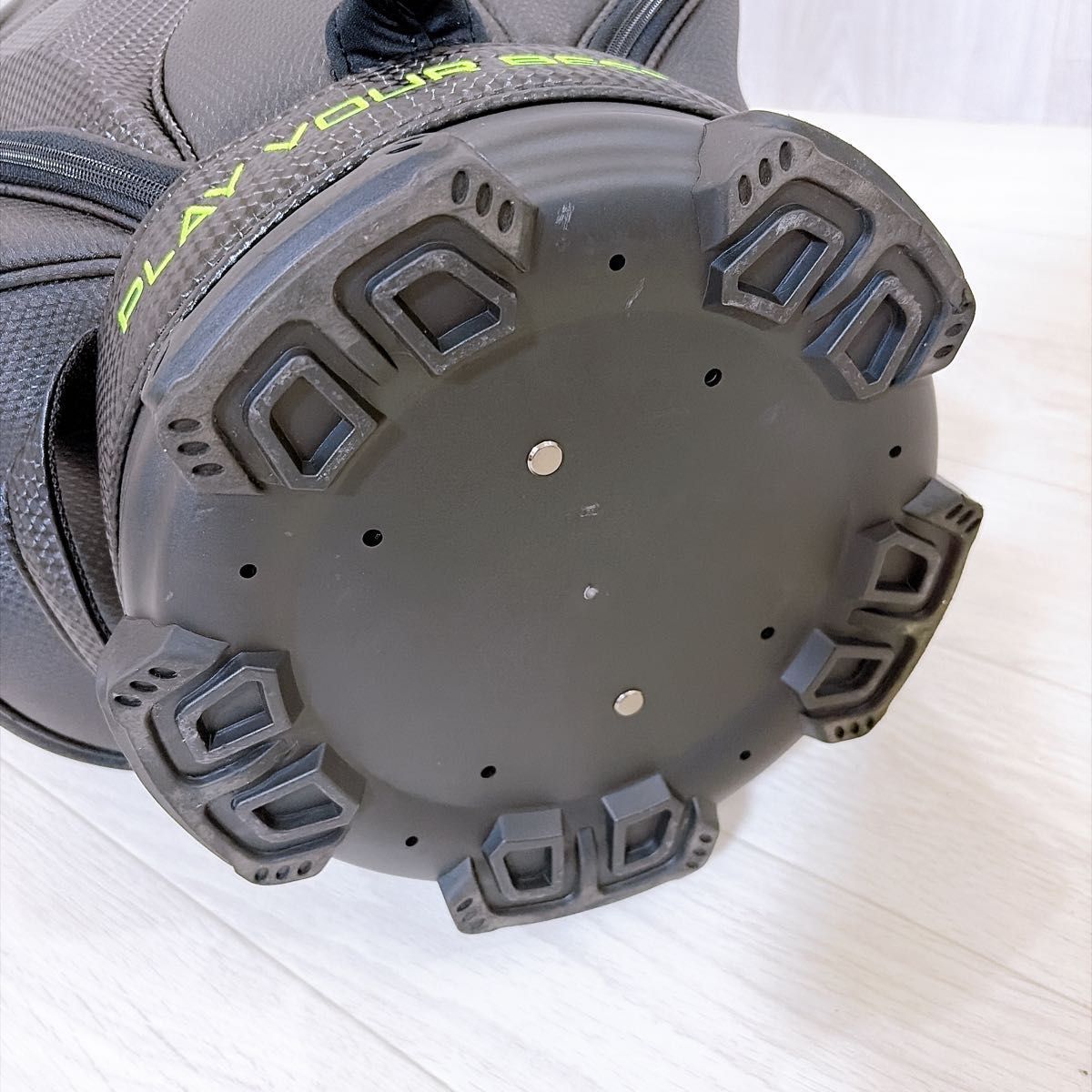 PING ピン キャディバッグ ゴルフバッグ 4分割 カート ブラック グリーン 不安定 G-0551 PING ピン キャディバッグ ゴルフバッグ 4分割 カート ブラック グリーン 不安定 G-0551