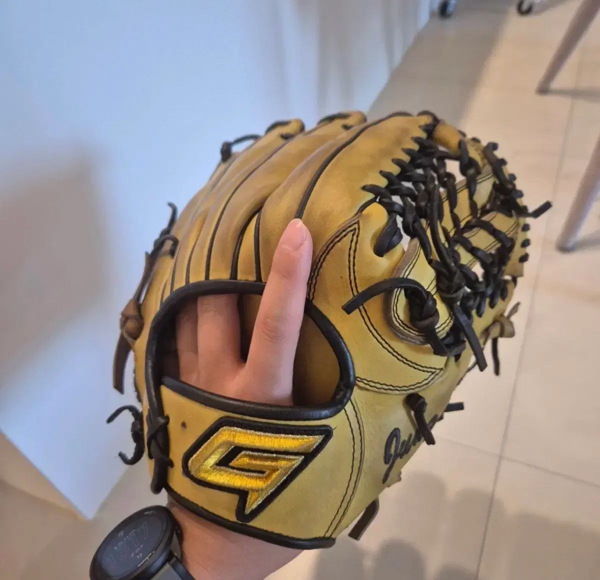 キム・ジェホ GOLDグローブ オーダー 野球グローブ イェロー