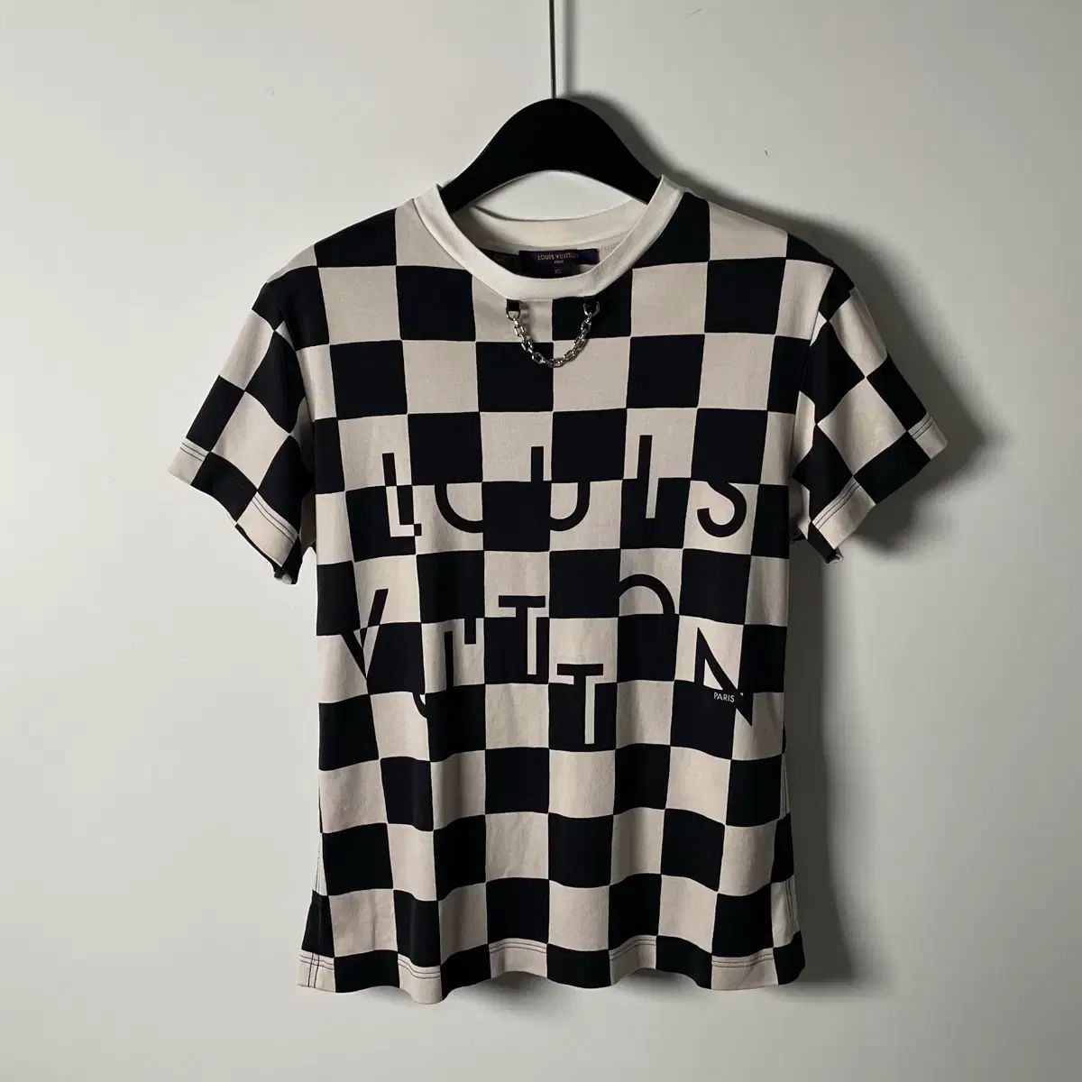 20ss ルイヴィトン Louis Vuitton CHECK ボード チェーン 半袖Tシャツ (on 1301)