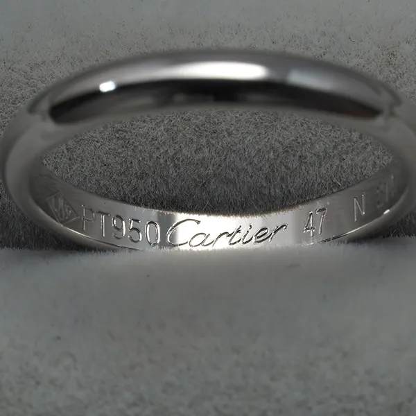 カルティエ リング 1895 クラシックウェディング 2.5mm 47号 Pt950