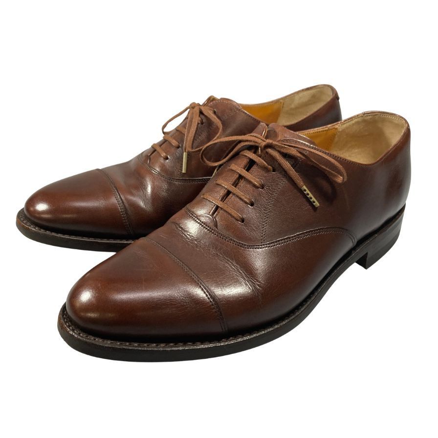 ロイドフットウェア レザーシューズ ストレートチップ カーフ 1213 ブラウン サイズUK7E  Lloyd Footwear ビジネスシューズ 約26.0cm【LA】【中古】 ロイドフットウェア レザーシューズ ストレートチップ カーフ 1213