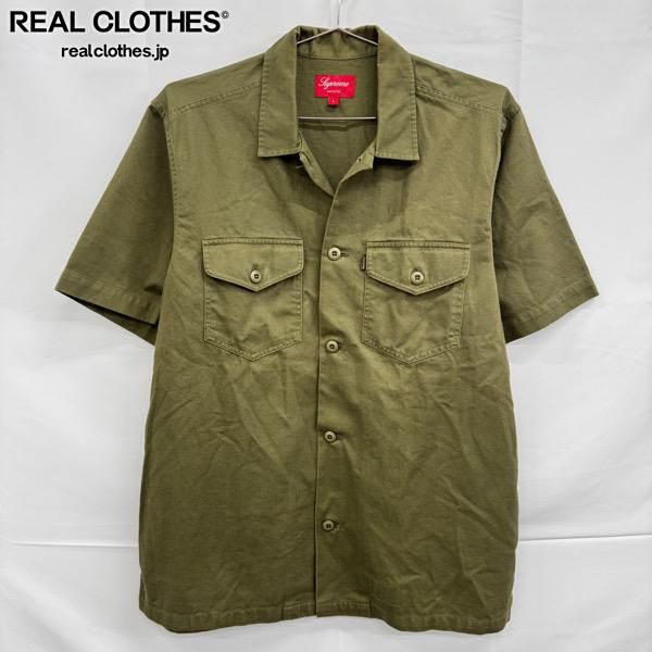 Supreme/シュプリーム【13SS】Military Nam Shirt/ミリタリー ナム 半袖シャツ/オリーブ/L