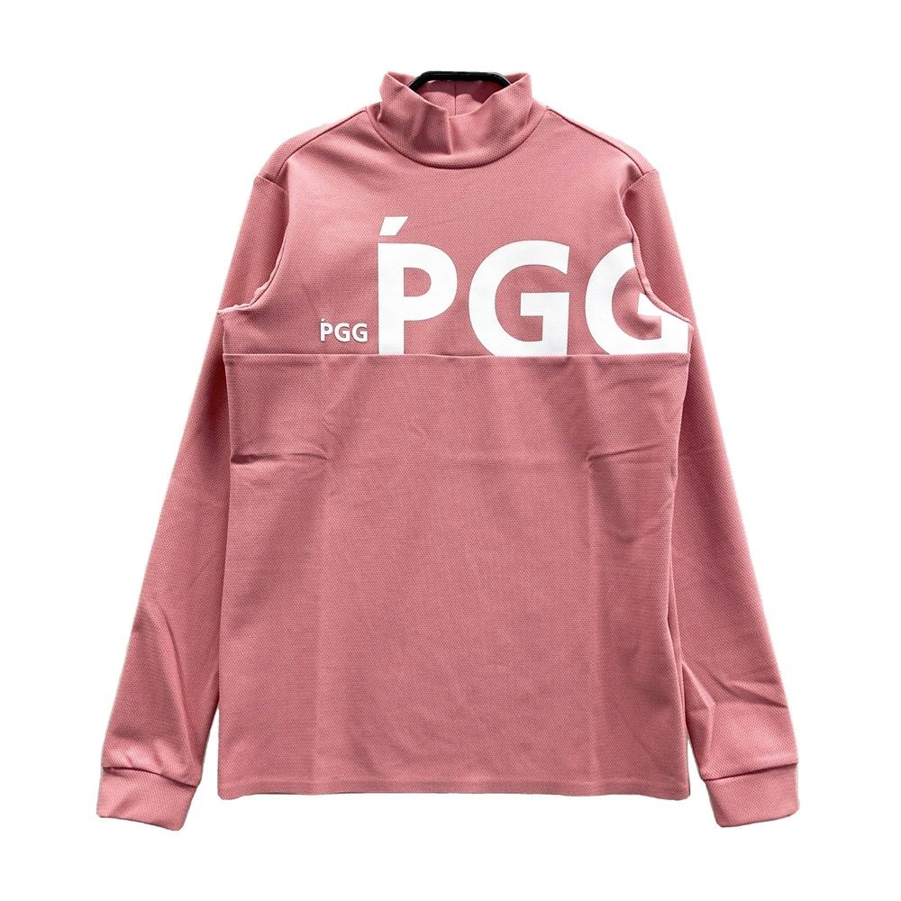 サイズ：0 PGG PEARLY GATES パーリーゲイツ ハイネック 長袖Tシャツ ロゴ ピンク系 [240101726370] ゴルフウェア レディース ストスト